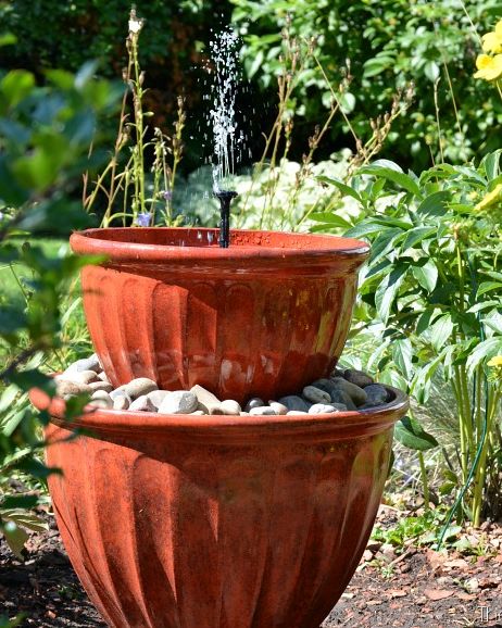 diy pot water fountain